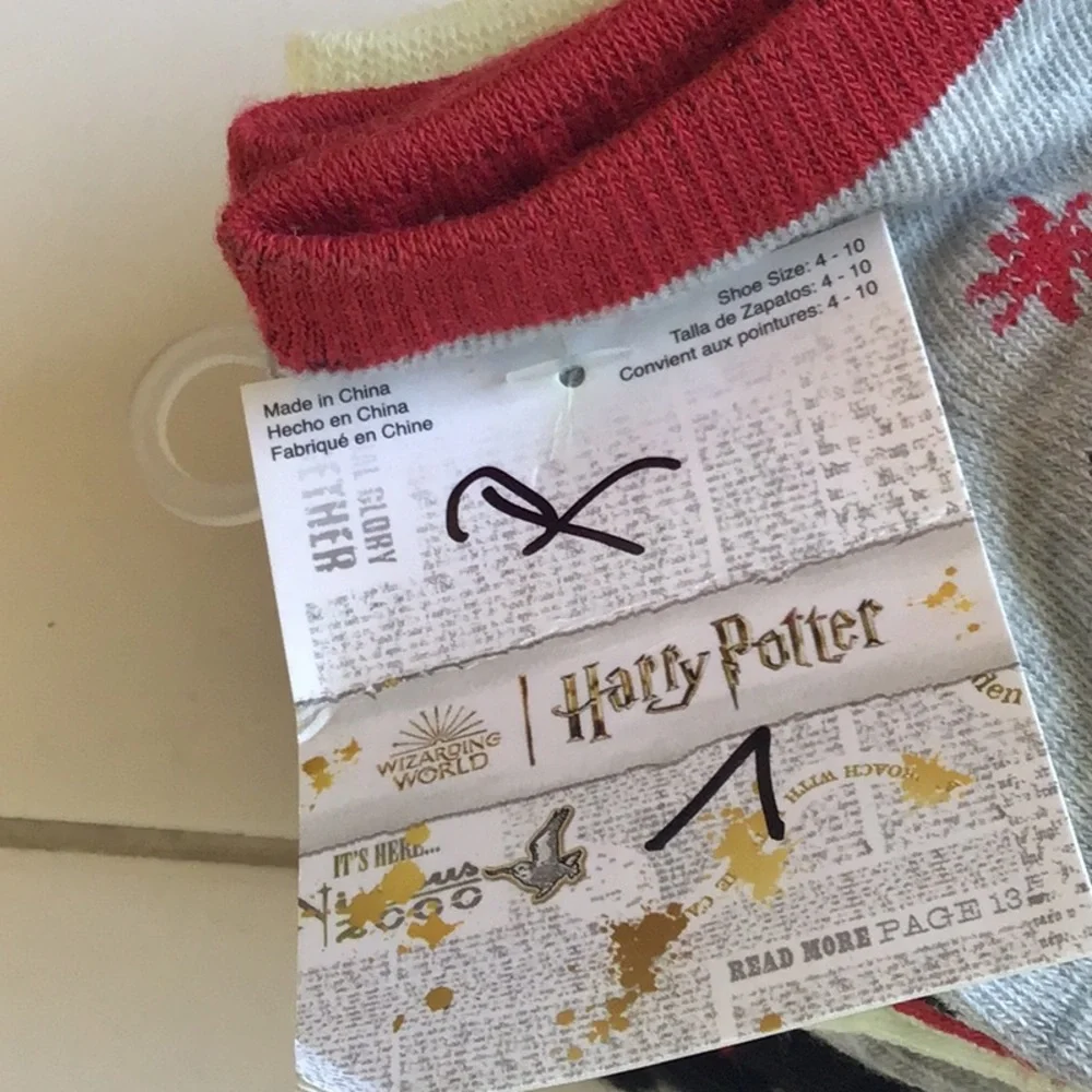 ‘Harry Potter’ Ankle Socks (6 pr) NWT